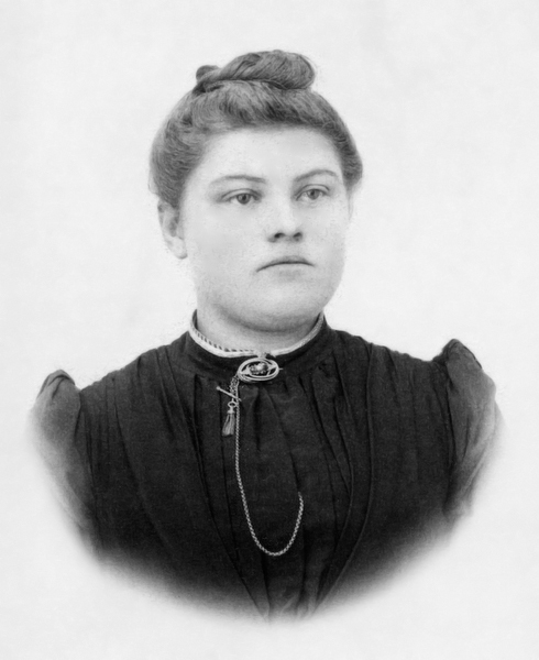 Lärarinnan Evelina Eriksson.