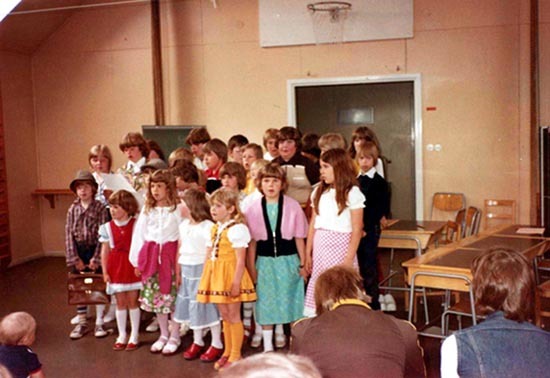 Skolavslutning i Latikberg 1979.