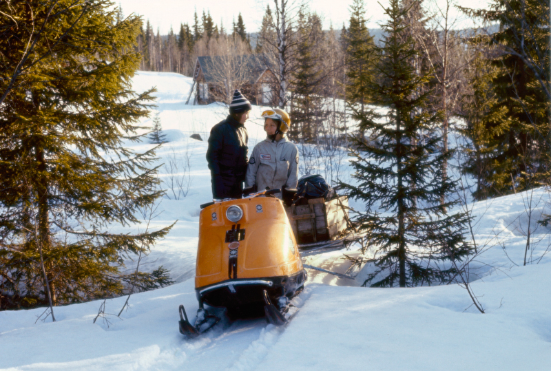 Ulf på skotertur.