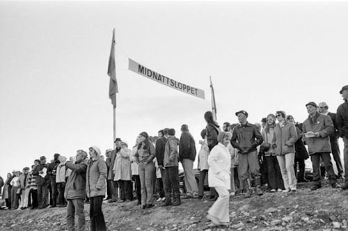 Midnattsloppet i Stekenjokk Klimpfjäll, 1971.