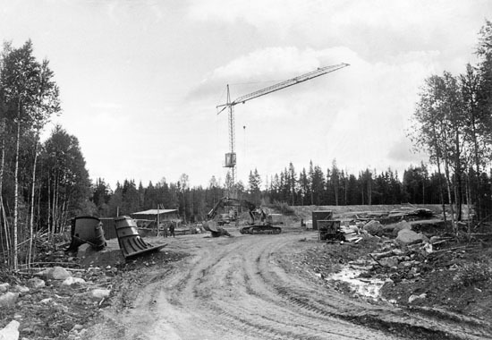 Arbetsplatsen i augusti månad, 1989.