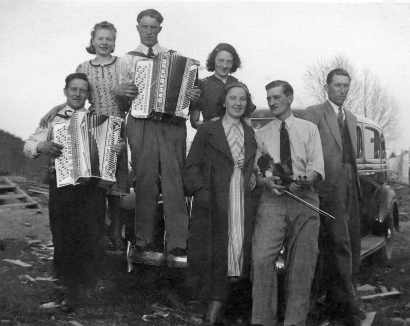 Gästspel i Pauträsk våren 1940. Med på bilden f...