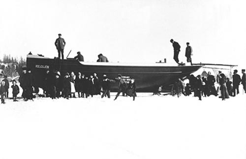 Flotningföreningens första båt Volgsjön