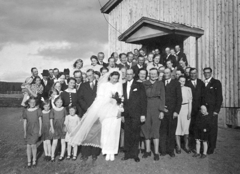 Georg och Margit Nilssons bröllopsfoto.