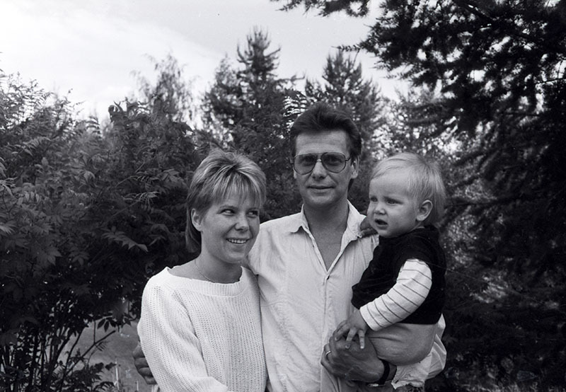 Familjen Bergqvist i det gröna.