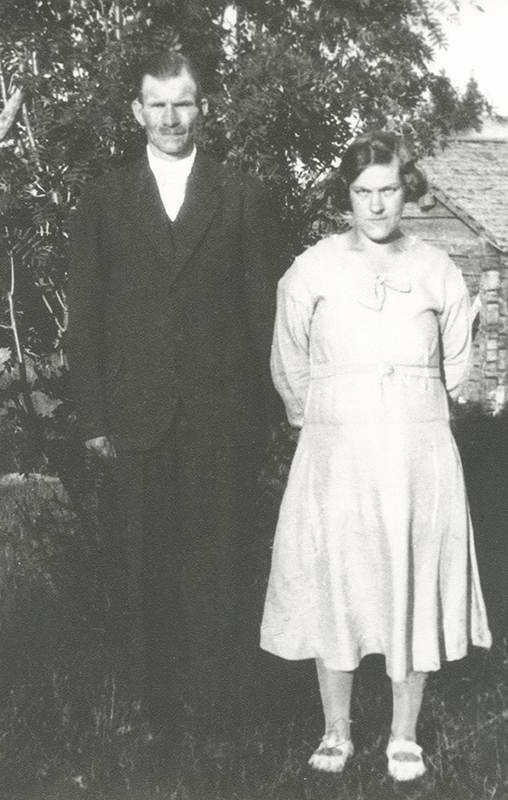 Johan och Frida Franssons vigsel 1934.