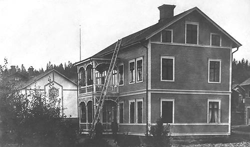 Kyrkstan- Storgatan i Vilhelmina ca 1924. 