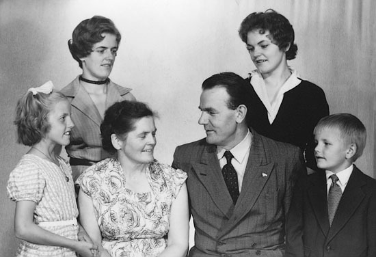 Familjen Signhild och Albin Johansson. 