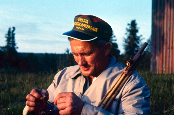 Bertil Filipsson som fiskare.