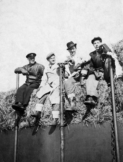 Järnvägsarbetare sommaren 1940. 