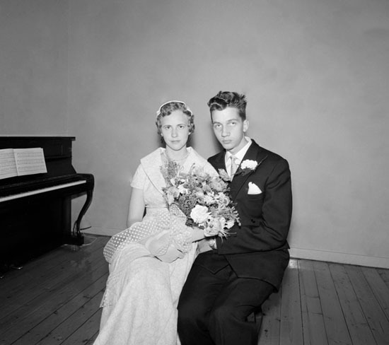 Gösta och Gertrud Kristofferssons bröllop.