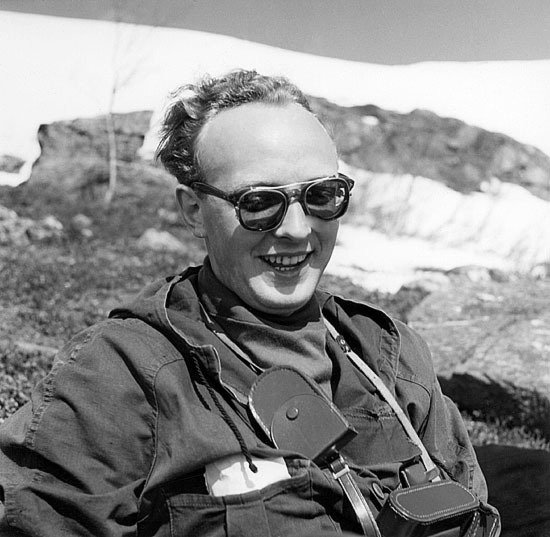 Martin Lauritz på skidtur i Grönfjäll.