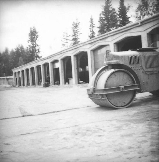 Postgaraget i Vilhelmina, 1947.