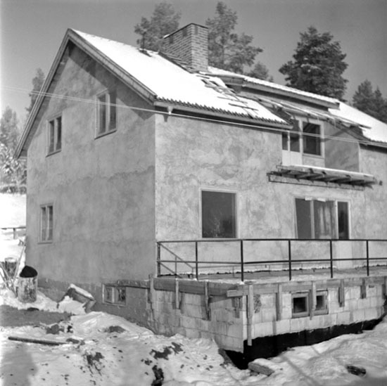 Bild visande bygget av Sture Sjödins hus 