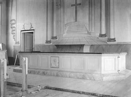 Altaret före restaurering, 1923-05-02.