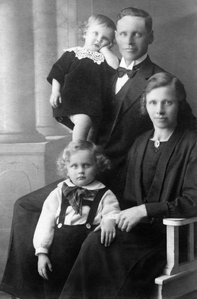 Familjen Johansson i Råsele.