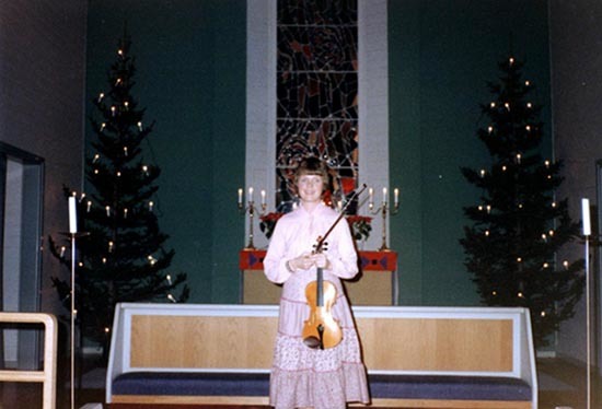 Jul i Latikbergs kyrka 1977. 