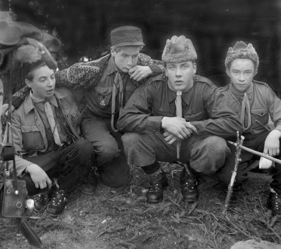 Scouthajk hösten 1945