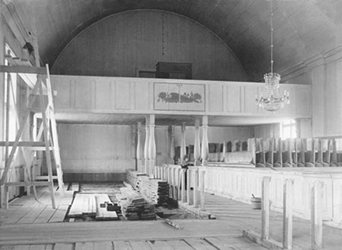 Under början av restaurering, 1923-05-02.