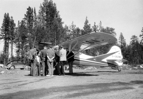 Flygplansmodellen Beagle Husky, på besök från E...
