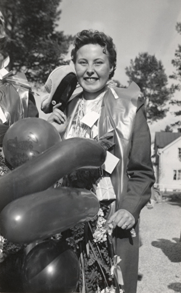 Effie Larssons Realexamen våren 1956.