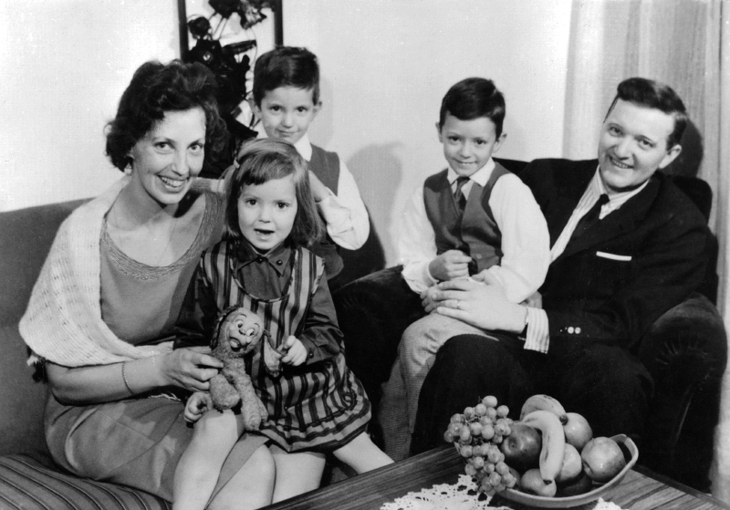 Jan Sparring med familj.