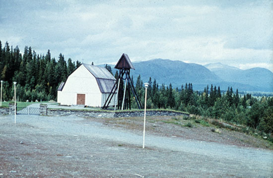 Saxnäs kyrka år 1960-1965.