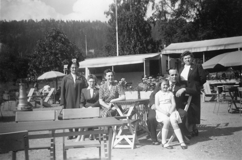 Semesterresa till Sundsvall 1954.