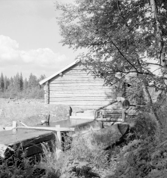 Gamla kvarnen vid Bullerforsen 1954.