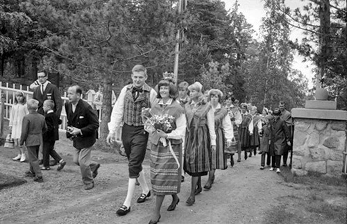 Hembygdsbrudpar, 1965.