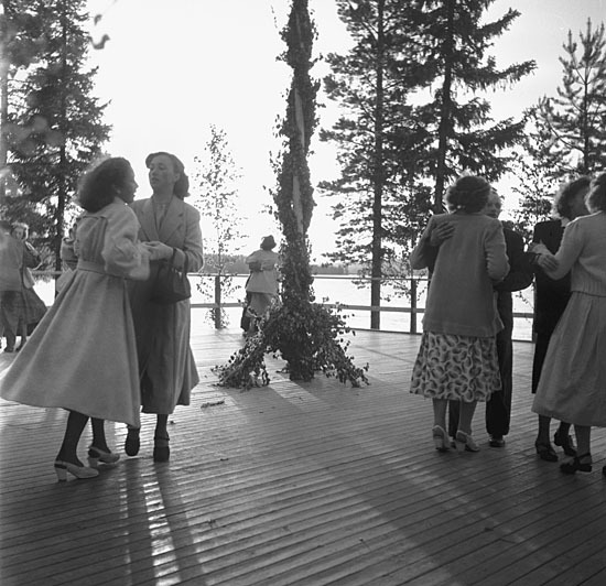 Dansbanan vid Baksjön 1950 Ca.