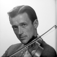 NY 001013 - Ateljéfoto - Åke Holmström med fiol