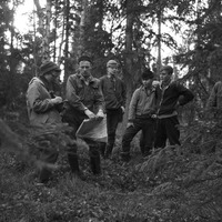 AS 00008d.3532 - Malgomajskolan Laxbäcken, utbildning i skogsarbete.
