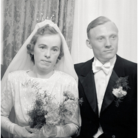 NY 004443 - Bröllopsfoto av Dora Elida och Sven Arne Hansson