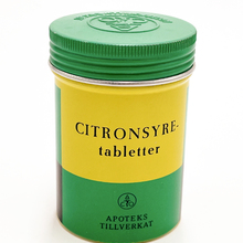 Citronsyre tabletter