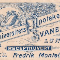 Receptkuvert, Universitetsapoteket Svanen, Lund