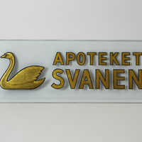 Skylt, apoteket Svanen (Schwanen), Stockholm