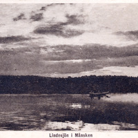 045-1325 - Lindesjön i månsken