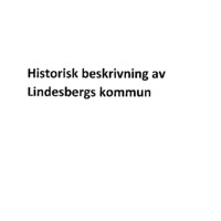 Historisk beskrivning av Lindesbergs kommun
