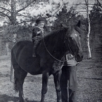 102-097 - Barn på häst