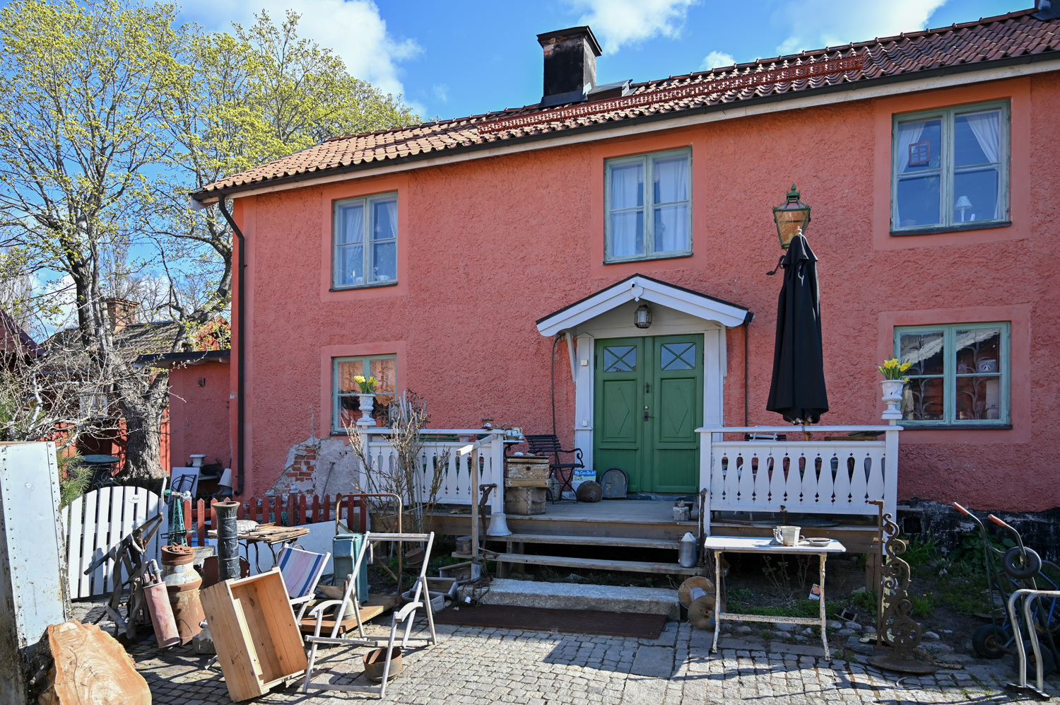 Pagelska gården i Malmköping sett från väster.