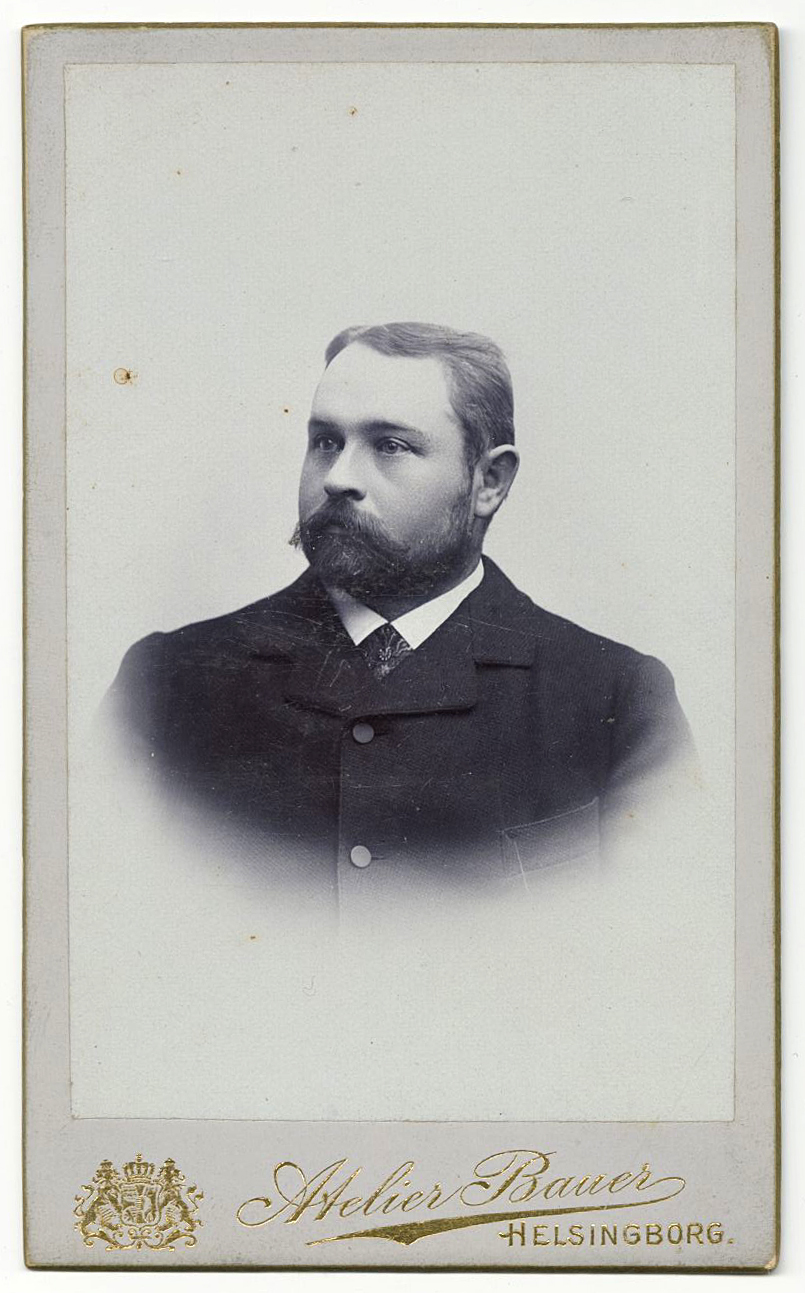 Porträtt, man med skägg, 1800-talets slut.