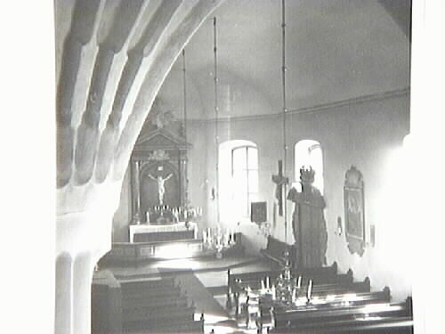 Interiör, Gåsinge kyrka 1942