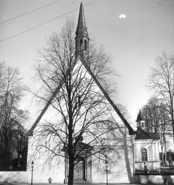 Alla Helgona kyrka i Nyköping år 1943.