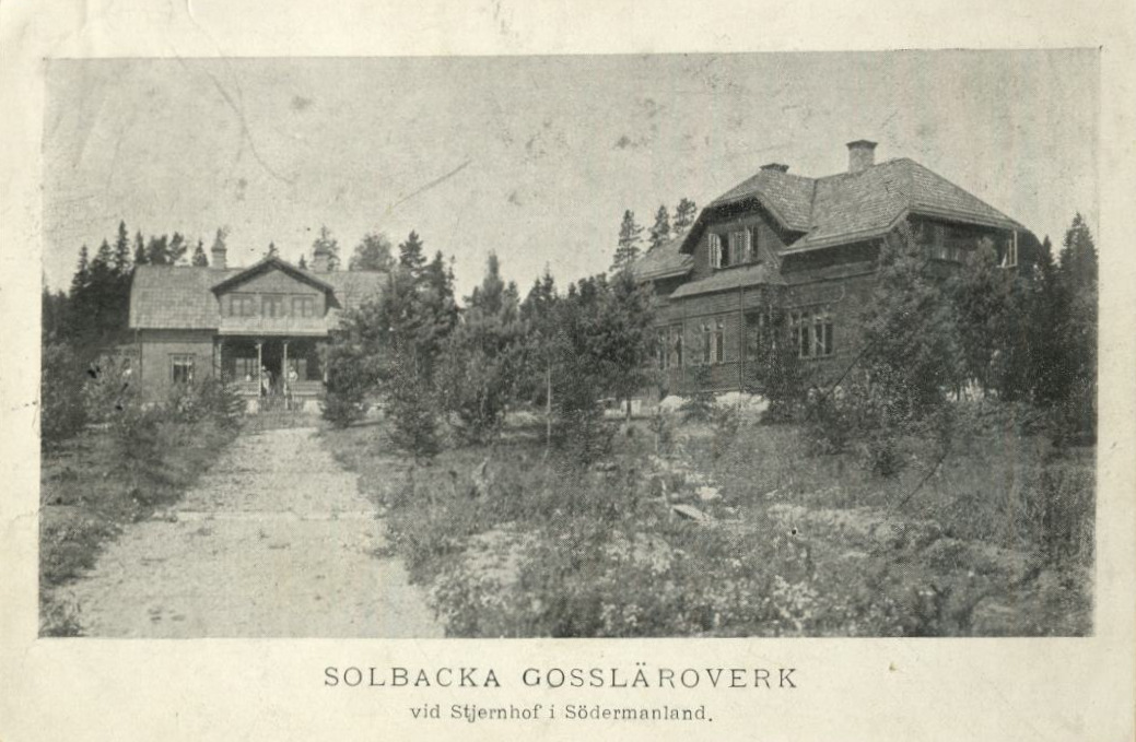 Solbacka Gossläroverk vid Stjärnhof i Södermanland