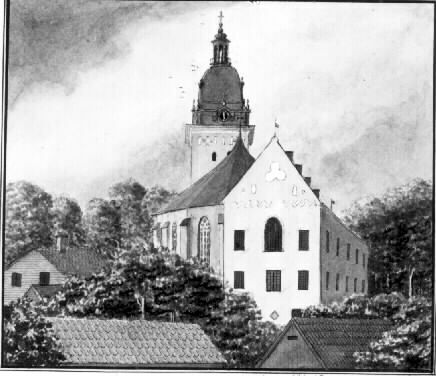 Roggeborgen i Strängnäs år 1843 efter restaurer...
