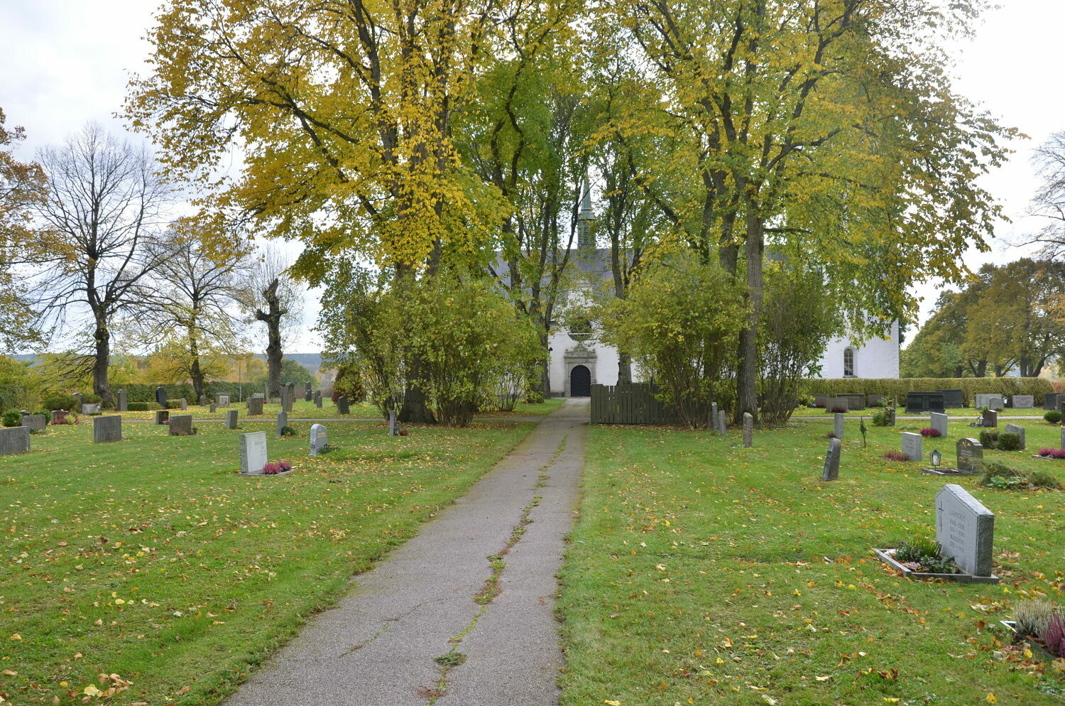Del av den norra kyrkogårdsutvidgningen sedd mo...