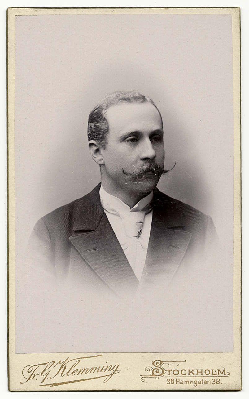 Porträtt, man med mustasch, 1895