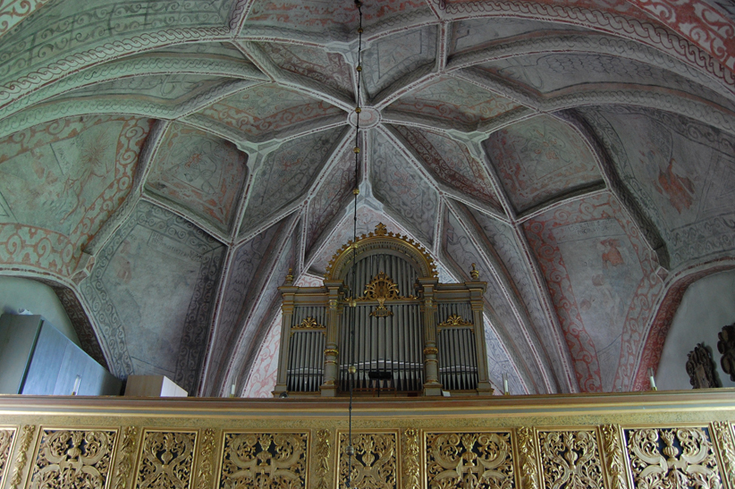 Bälinge kyrka, interiör, orgel.