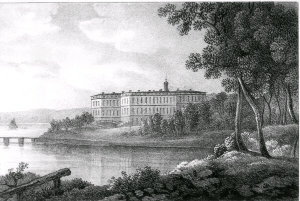 Tullgarns slott efter en litografi från 1800-ta...